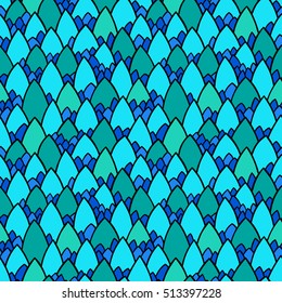 Seamless pattern of hand drawn scale. Abstract seamless pattern. Graphic ornament. Vector repeating texture. Reptile skin texture.