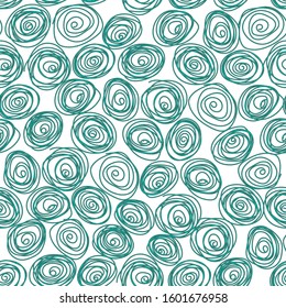 Seamless pattern. Hand drawn  scribble waves. Can be uset for textile, wallpapers, prints and web design