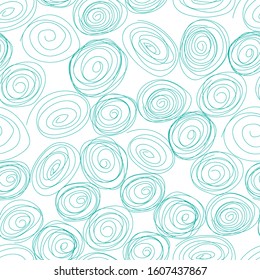 Seamless pattern. Hand drawn  scribble waves. Can be uset for textile, wallpapers, prints and web design