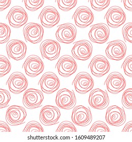 Seamless pattern. Hand drawn  scribble waves. Can be uset for textile, wallpapers, prints and web design