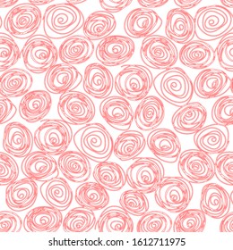 Seamless pattern. Hand drawn  scribble waves. Can be uset for textile, wallpapers, prints and web design