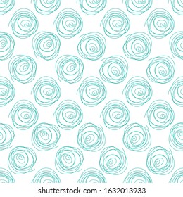 Seamless pattern. Hand drawn  scribble waves. Can be uset for textile, wallpapers, prints and web design