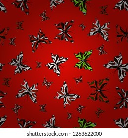 Seamless pattern of Hand Drawn silhouette butterflies with watercolor texture. In vintage style. Vector illustration. Illustration in brown, red and white colors.