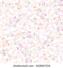 Seamless pattern of hand drawn sketch style piggy cheerful.Vector illustration isolated on white background.