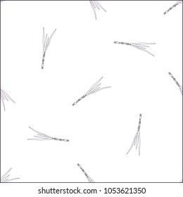 Seamless pattern of hand drawn sketch style Leeks.Vector illustration isolated on white background