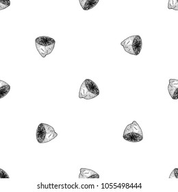 Seamless pattern of hand drawn sketch style Lemon.Vector illustration isolated on white background 