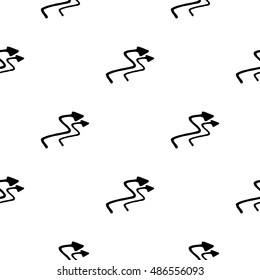 Seamless pattern of hand drawn sketch of arrows illustration