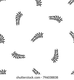 Seamless pattern of hand drawn sketch style Australian fern. Vector illustration.