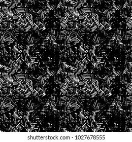 Seamless pattern of hand drawn sketches rough hatching grunge texture. Vector illustration