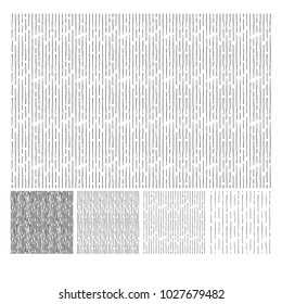 Seamless pattern of hand drawn sketches vertical parallel hatching grunge textures. Texture has four different shades. vector illustration
