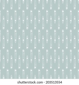 Seamless pattern with hand drawn sketchy crayons. Childish school tiling background.