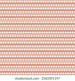 Seamless pattern with hand drawn spiral red lines. Simple geometric pattern. Horizontal geometric wavy pattern.