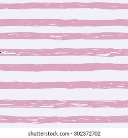 Seamless pattern with hand drawn stripes