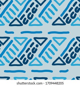 Seamless pattern hand drawn textures. Set of background texture, points, strokes, ornament in grunge style