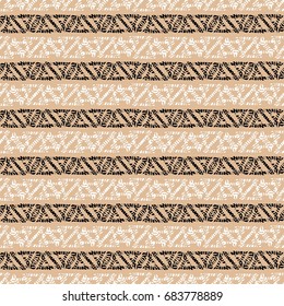 Seamless pattern with hand drawn triangles
