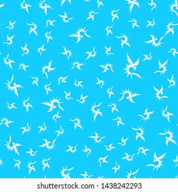 Seamless pattern of hand drawn vector dragon isolated on white background. Fantastic dragon icon. Freehand seamless silhouette of mythology aminal. Fantasy outline illustration.