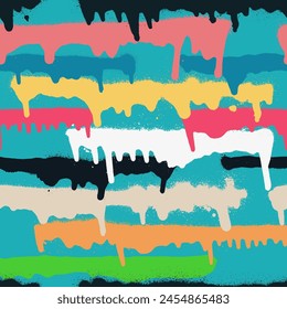 Seamless pattern of hand drawn vector brickwork texture. Vector illustration