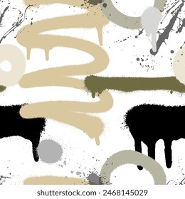 Seamless pattern of hand drawn vector brickwork texture. Vector illustration