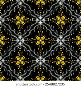 Padrão contínuo desenhado à mão, projeto de arquivo vetorial para tecido, étnico, têxtil, textura, papel de embrulho, papel de parede ou fundo abstrato.