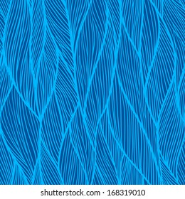 Seamless pattern. Hand drawn wavy background. Can be used to fabric design, wallpaper, decorative paper, web design, etc. 