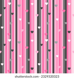 Seamless pattern with hand hearts. Background for textile, wrapping paper, fashions, illustrations.