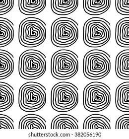 Seamless pattern of hand made doodle vector abstract texture/sketch vector design drawing handmade by line marker on Art theme