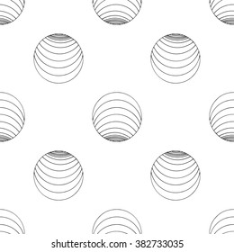 Seamless pattern of hand made doodle vector abstract circle symbol/sketch vector design drawing handmade by line marker on Art theme