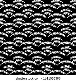 Seamless pattern. Hand-drawn chalk to your designs. Vector illustration for web design or print.