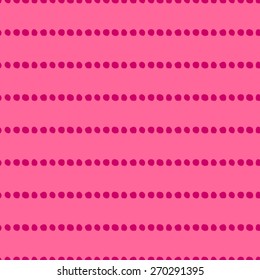 Seamless pattern of hand-drawn circles bright pink circles on a light pink background berry
