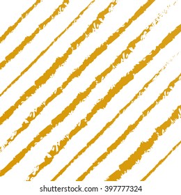 Seamless pattern hand-drawn line in golden color