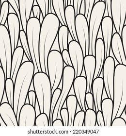 Seamless pattern with hand-drawn loops. Creative abstract background. Endless texture