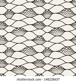 Seamless pattern with hand-drawn mesh. Creative abstract background. Endless stylish texture