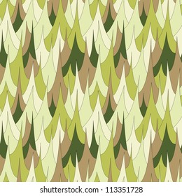 Seamless pattern with hand-drawn pointed scales. Creative abstract background