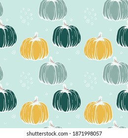 Dibujos de calabaza hechos a mano sin patrón.