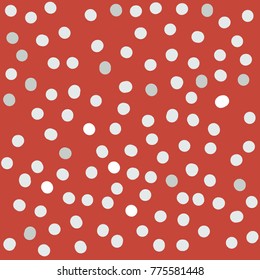 Seamless pattern with handmade paper circles
