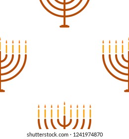 seamless pattern for Hanukkah holiday, vector seamless pattern