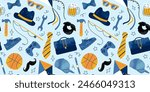 Seamless pattern for Happy Father