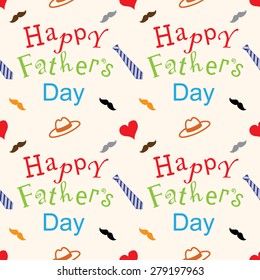 Seamless pattern for Happy Fathers day