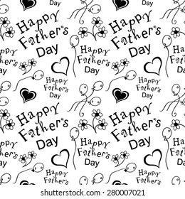 Seamless pattern for Happy Fathers day
