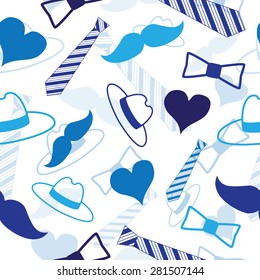 Seamless pattern for Happy Fathers day