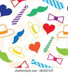 Seamless pattern for Happy Fathers day