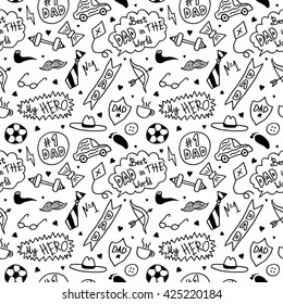 Seamless pattern for Happy Fathers day