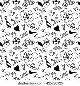 Seamless pattern for Happy Fathers day