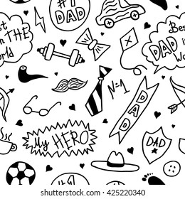 Seamless pattern for Happy Fathers day