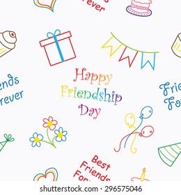 Seamless pattern for Happy Friendship day