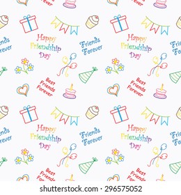 Seamless pattern for Happy Friendship day