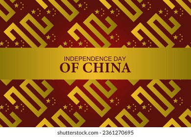 seamless pattern happy national day of China with geometric shape background