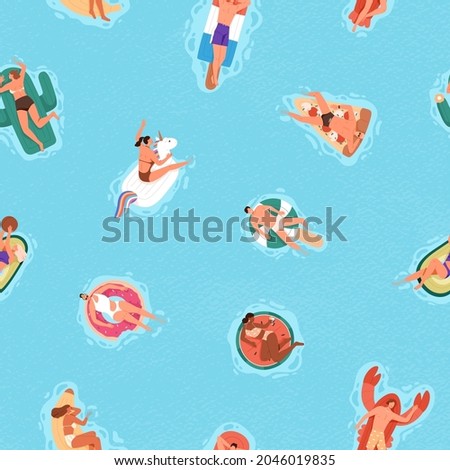 People Swimming Pattern - Free Stock Photo by Sara Maese on