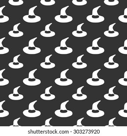 seamless pattern with hat Halloween