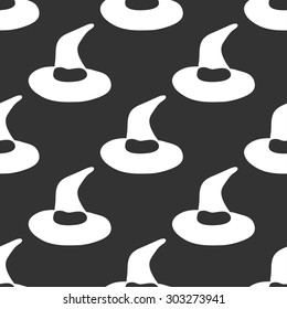 seamless pattern with hat Halloween